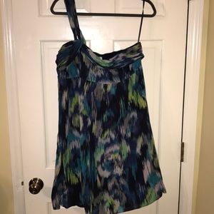 Cute one shoulder Ann Taylor Loft Dress